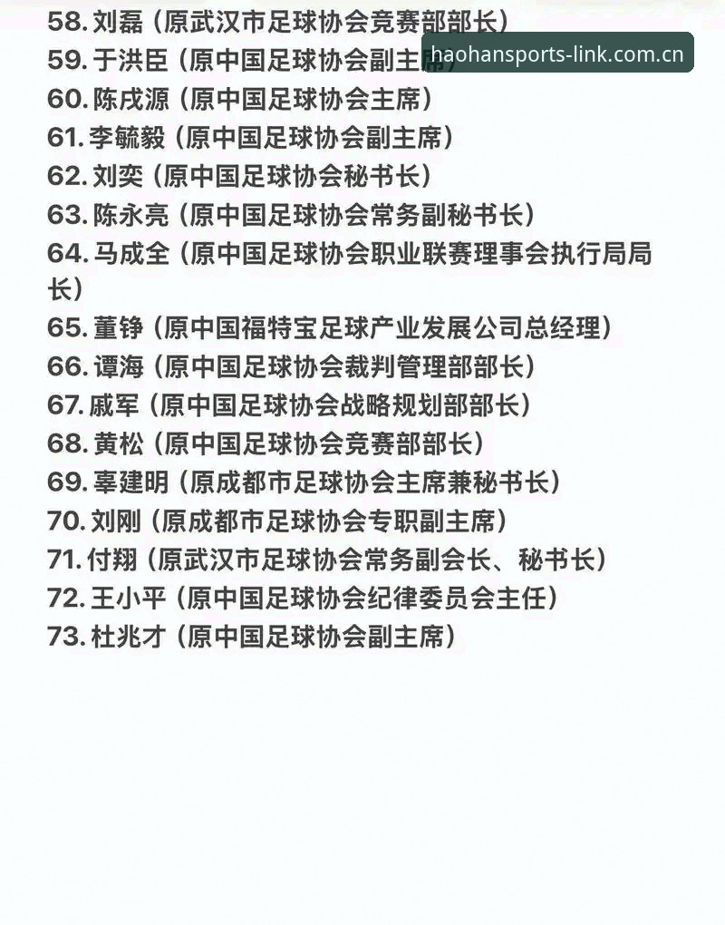 体育直播软件 中国足协第三批禁足名单深度解析:17人终身禁赛背后的足球乱象